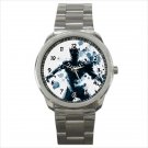 Sport metal watch black panther superhero