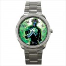 Sport metal watch green lantern