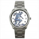 Sport metal watch silver surfer