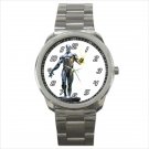 Sport metal watch silver surfer