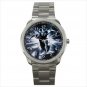 Sport metal watch silver surfer