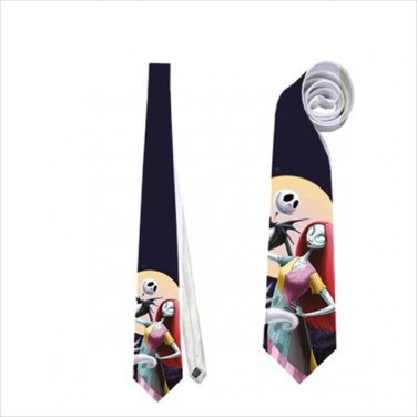 Necktie nightmare before christmas romantic wedding jack skellington sally halloween gothic