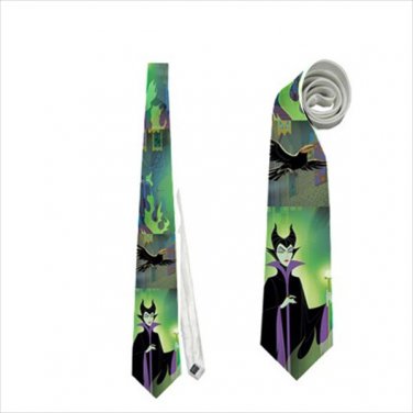 Necktie maleficent sleeping beauty tie halloween wedding
