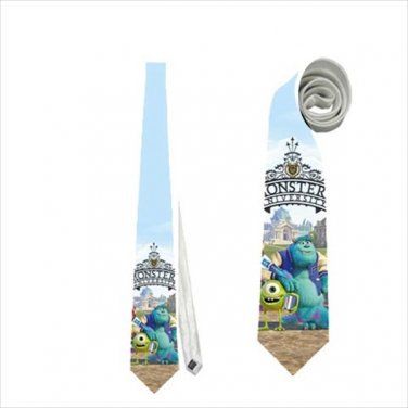 Necktie monsters inc. inc university wazowski mike sullivan wedding tie