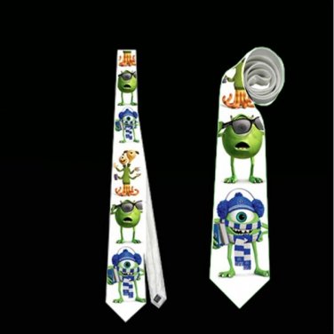 Necktie monsters inc. inc wazowski mike sullivan wedding tie