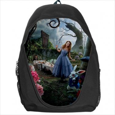 Alice in wonderland backpack bookbag
