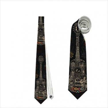 Necktie ice coco guitar