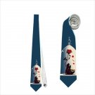 Beauty and the beast rose necktie