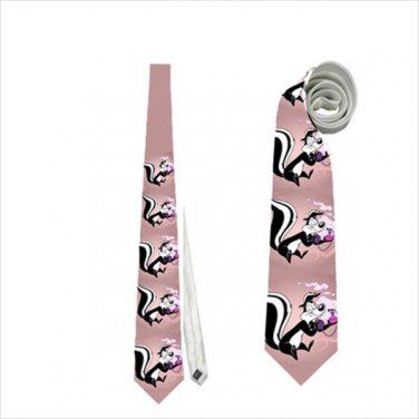 Necktie pepe le pew skunk saint valentine st valentine's day