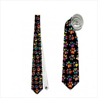 Necktie dog paws