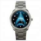 Sport metal watch jaws shark