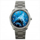 Sport metal watch jaws shark