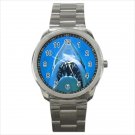 Sport metal watch jaws shark