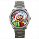Sport metal watch super mario christmas