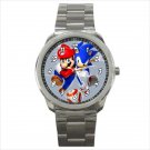 Sport metal watch super mario sonic