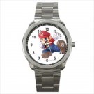 Sport metal watch super mario