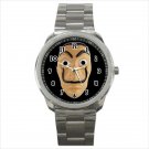 Sport metal watch casa papel dali mask