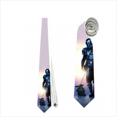 Necktie mandalorian tie mando grogu yoda