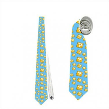 Necktie super mario question mark
