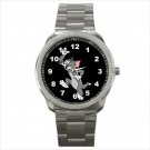 Sport metal watch tom cat jerry