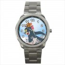 Sport metal watch tom & and cat jerry