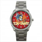 Sport metal watch tom & and cat jerry