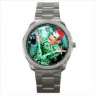 Sport metal watch riddler question mark