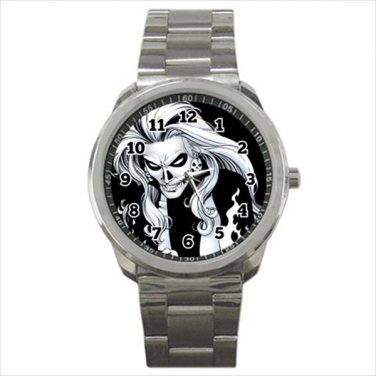 Sport metal watch silver banshee