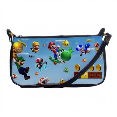 Shoulder clutch bag purse super mario luigi yoshi