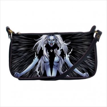 Shoulder clutch bag purse silver banshee