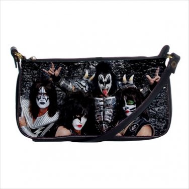 Shoulder clutch bag kiss rock band show