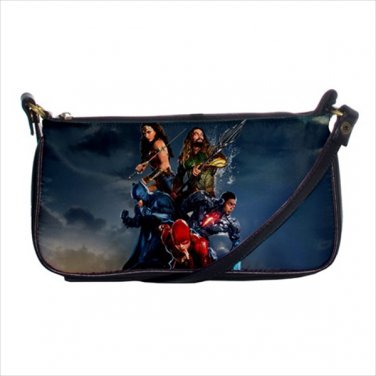 Shoulder clutch bag purse justice league  batman flash wonder woman aquaman