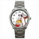 Sport metal watch calvin and hobbes
