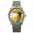 Sport metal watch calvin and hobbes