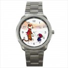 Sport metal watch calvin and hobbes