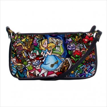 Shoulder clutch bag purse alice in wonderland