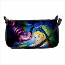 Shoulder clutch bag purse alice in wonderland cheshire cat