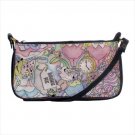 Shoulder clutch bag purse alice in wonderland cheshire cat white rabbit