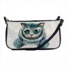 Shoulder clutch bag purse alice in wonderland cheshire cat