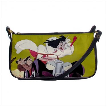 Shoulder clutch bag purse 101 dalmatians cruella de vil