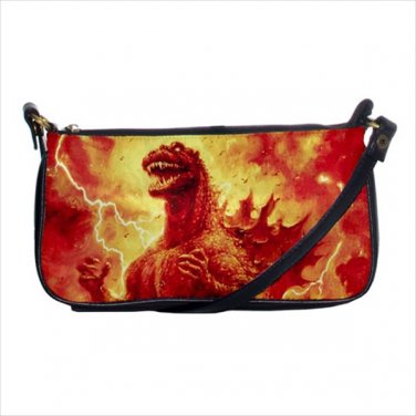 Shoulder clutch bag purse godzilla kaiju