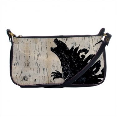 Shoulder clutch bag purse godzilla kaiju
