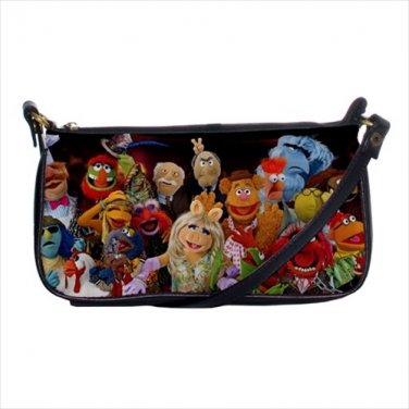 Shoulder clutch bag purse muppets kermit miss piggy gonzo fozzie statler