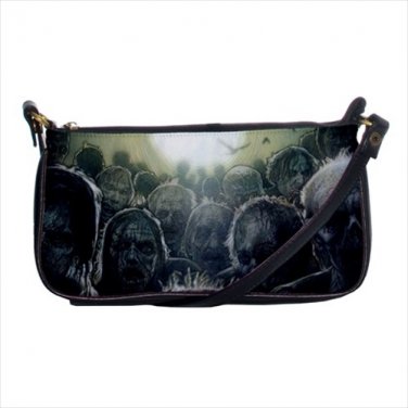 Shoulder clutch bag purse walking zombies
