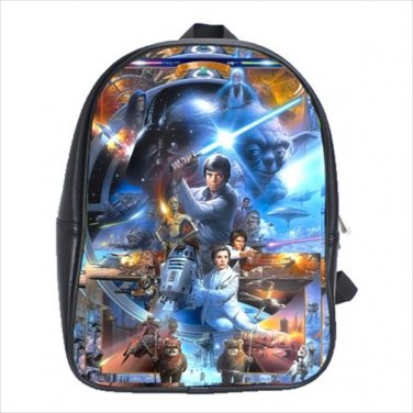 Kid's School bag r2d2 c3po yoda princess leia luke skywalker star wars