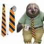 Zootopia necktie as sloth flashmore tie zootropolis
