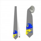 Necktie Ukrainian flag national patriotic pride football fan Ukraine