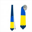 Necktie Ukrainian flag national patriotic pride football fan Ukraine