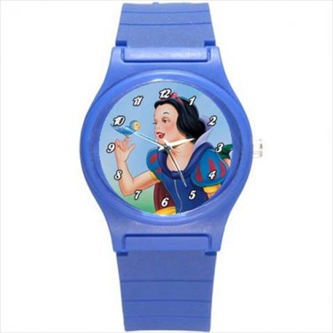 Round Plastic Sport Watch snow white and the seven dwarfs