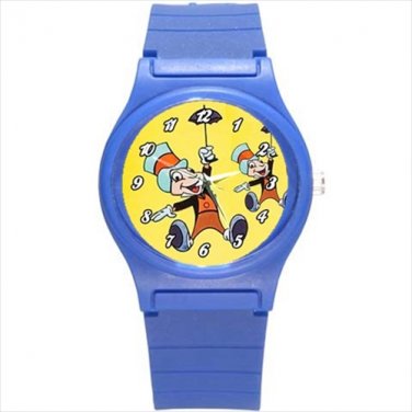 Round Plastic Sport Watch Pinocchio  Jiminy Cricket
